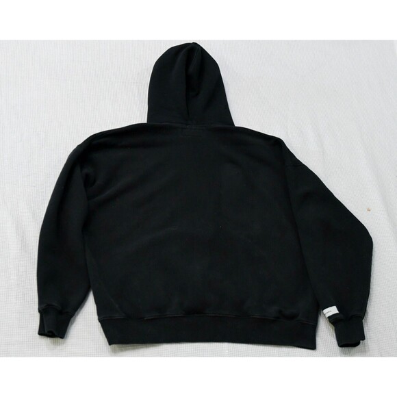 Abercrombie and Fitch Hooded Sweatshirt Black Oversized Soft Feece Sz L EUC - Picture 3 of 3